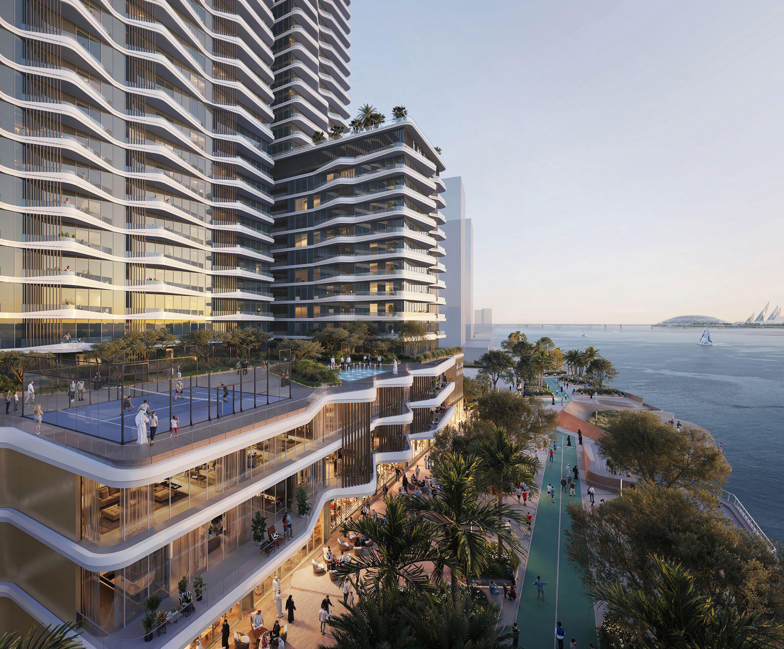 Sunstone by IMKAN new waterfront project Abu Dhabi, Sky Tower showcasing modern architecture and panoramic city views.